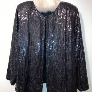 Sequins sweater cardigan blouse coat jacket evening wear